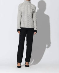 Lusana - Freda Knitted Cable Sweater