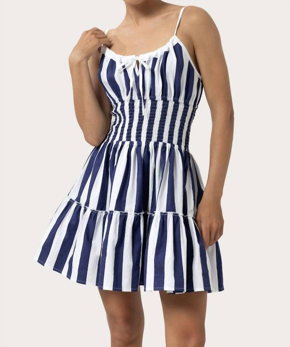 Lusana - Marlo Stripe Mini Dress
