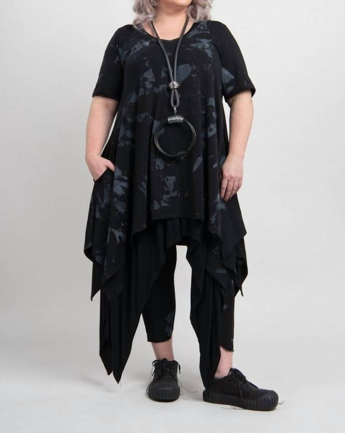 Luukaa - Marble Print Tunic Dress
