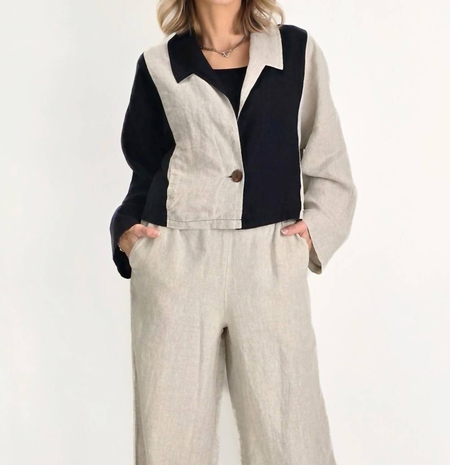 Luukaa - Unity Crop Jacket - black - casual - jacket - clothing
