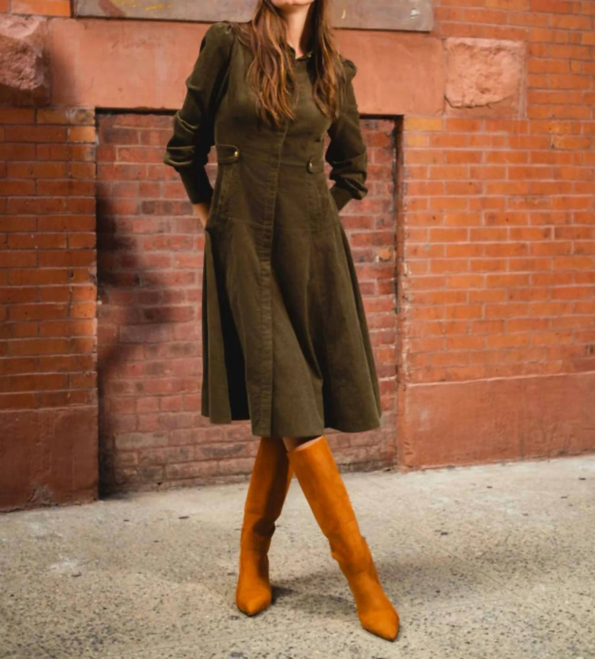 Luum - Luna Button Down Long Sleeve Dress