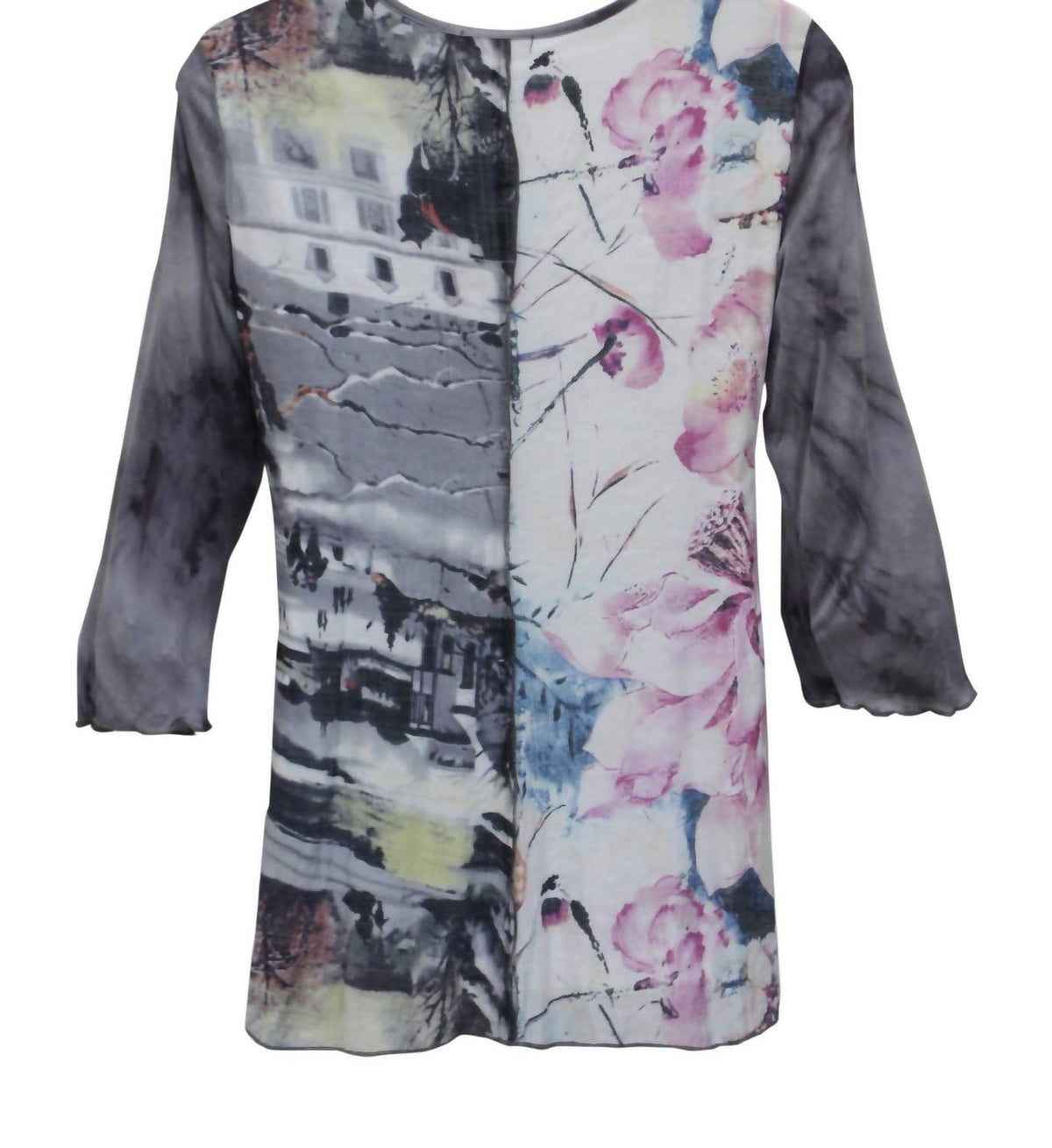 Lv Collection - Women's Floral & Ruffle Tunic