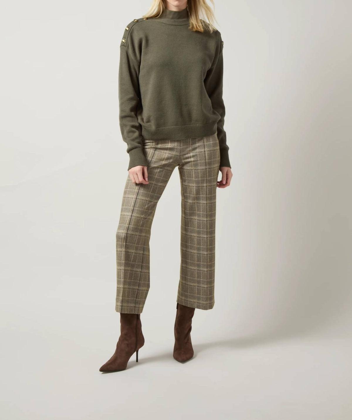 Lysse - Adelaide Button Trim Pullover Sweater