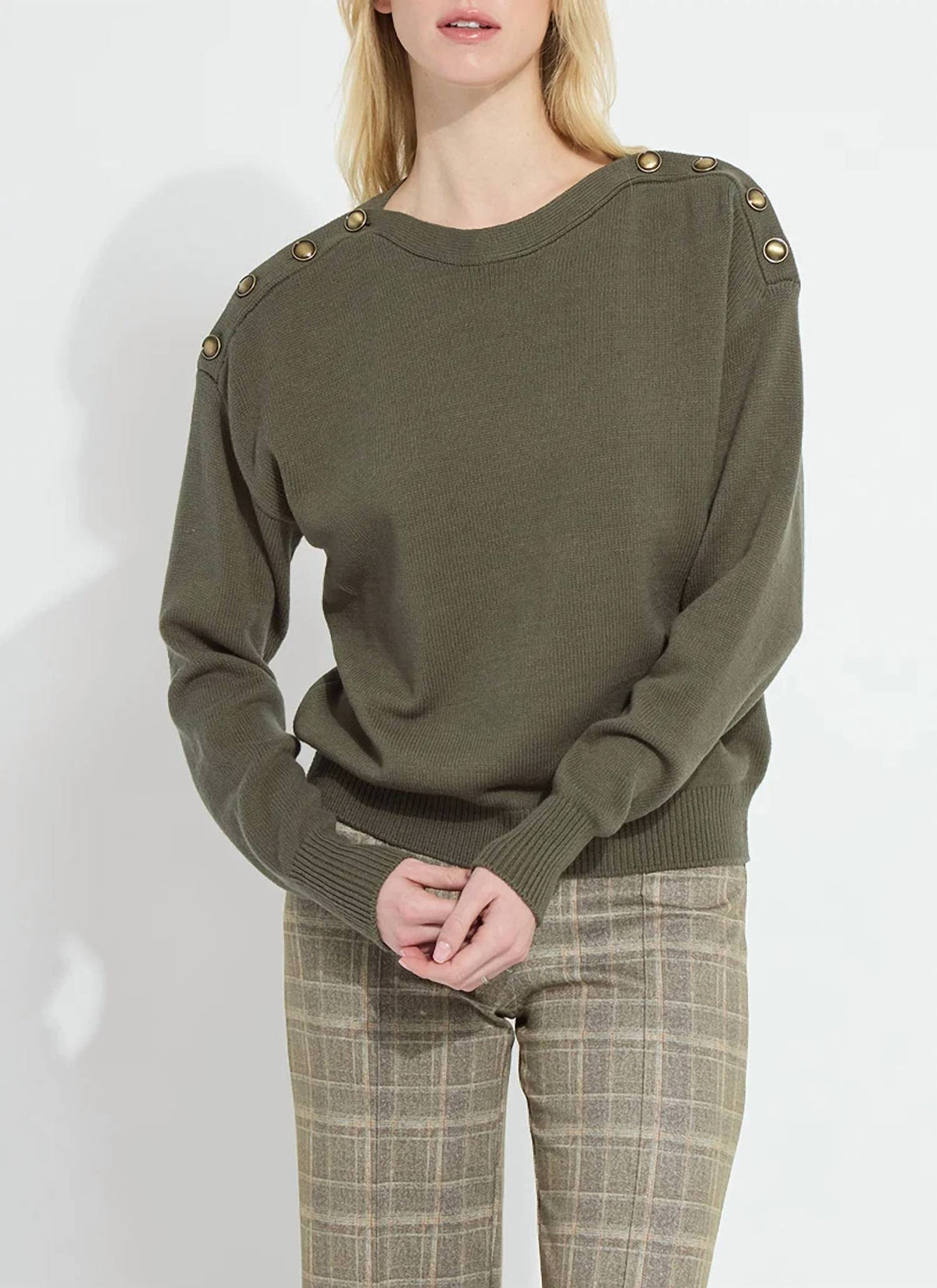 Lysse - Adelaide Button Trim Pullover Sweater