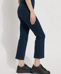 Lysse - Ankle Denim Baby Bootcut Jeans - blue - boot - cut - clothing