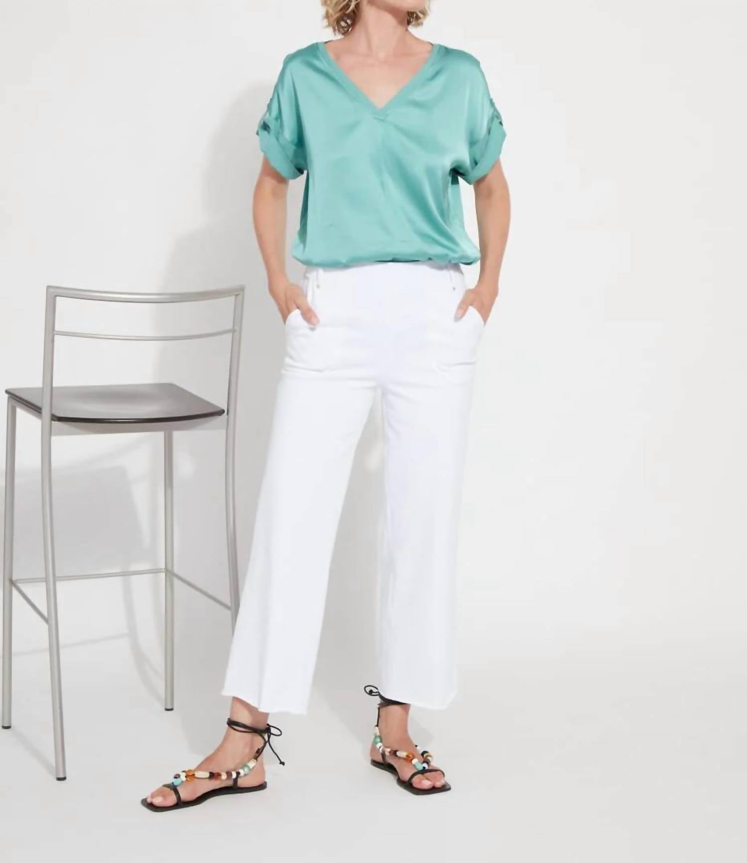 Lysse - Athena Wide Leg Crop - ankle - clothing - cotton - blend