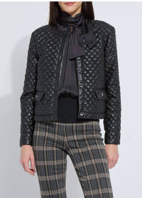 Lysse - aurelle quilted vegan leather jacket