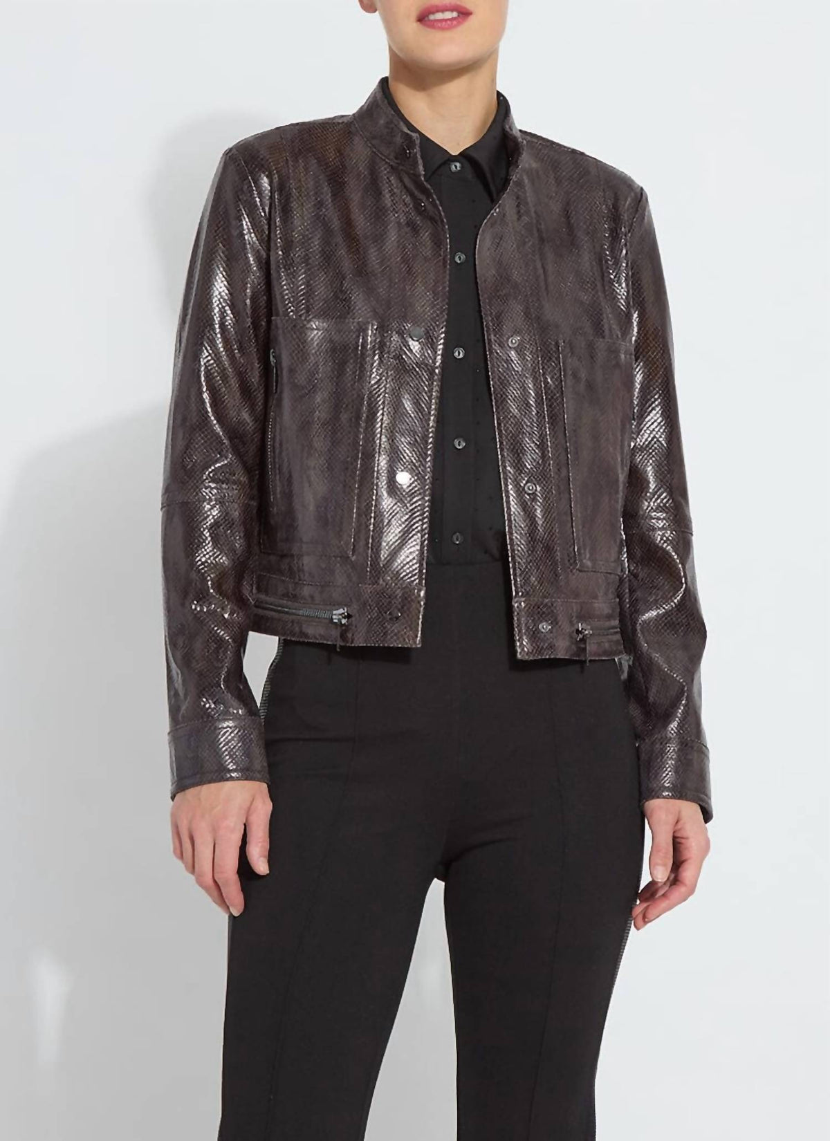 Lysse - Bennett Patent Vegan Leather Jacket