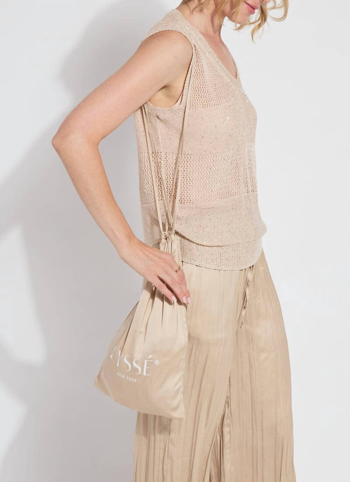Lysse - Bria Sequined V-neck Shell Top