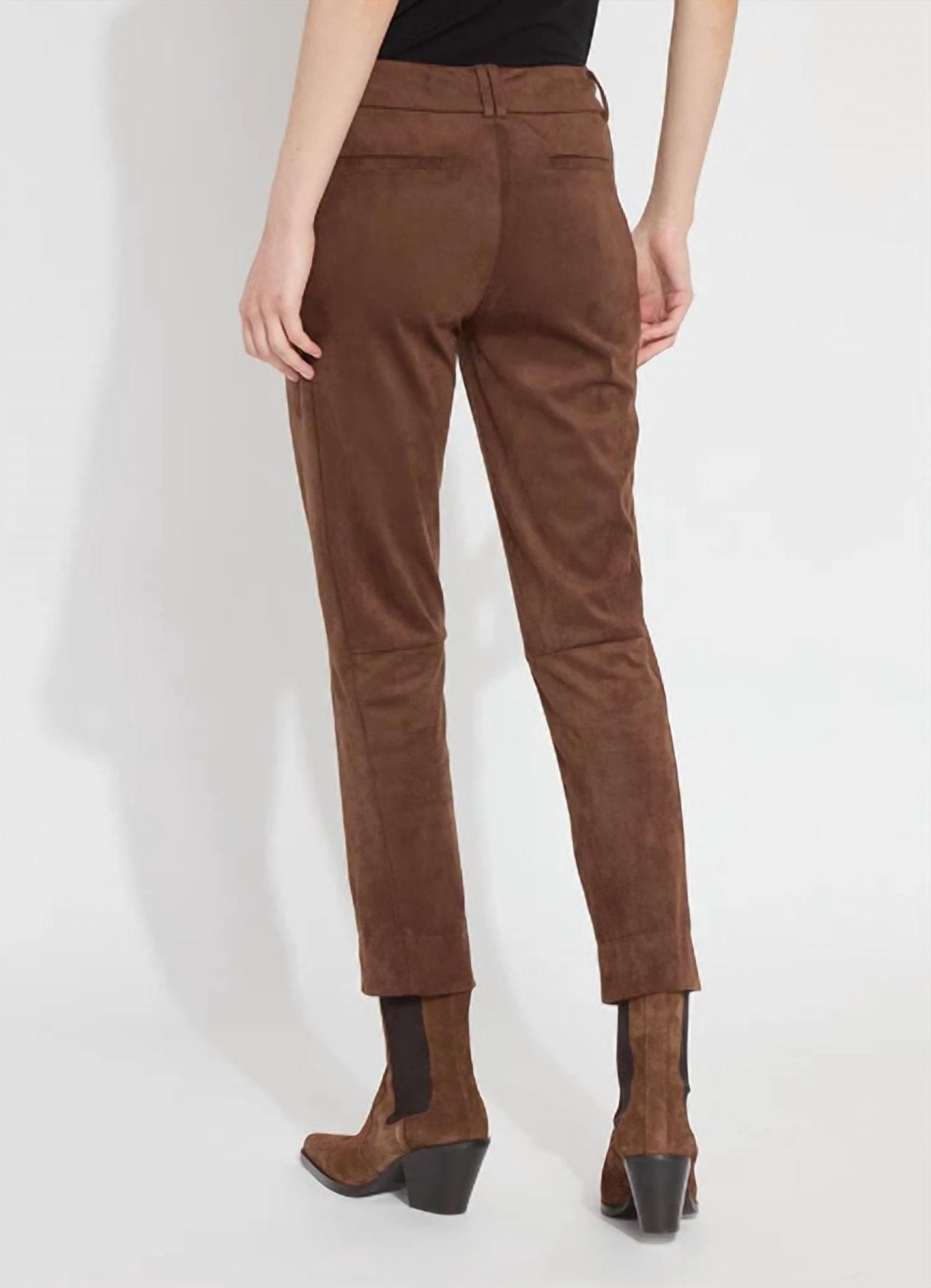Lysse - Brie Suede Ankle Trouser - brown - clothing - pants