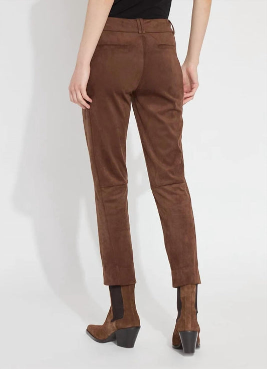 Lysse - Brie Suede Ankle Trouser - brown - clothing - pants