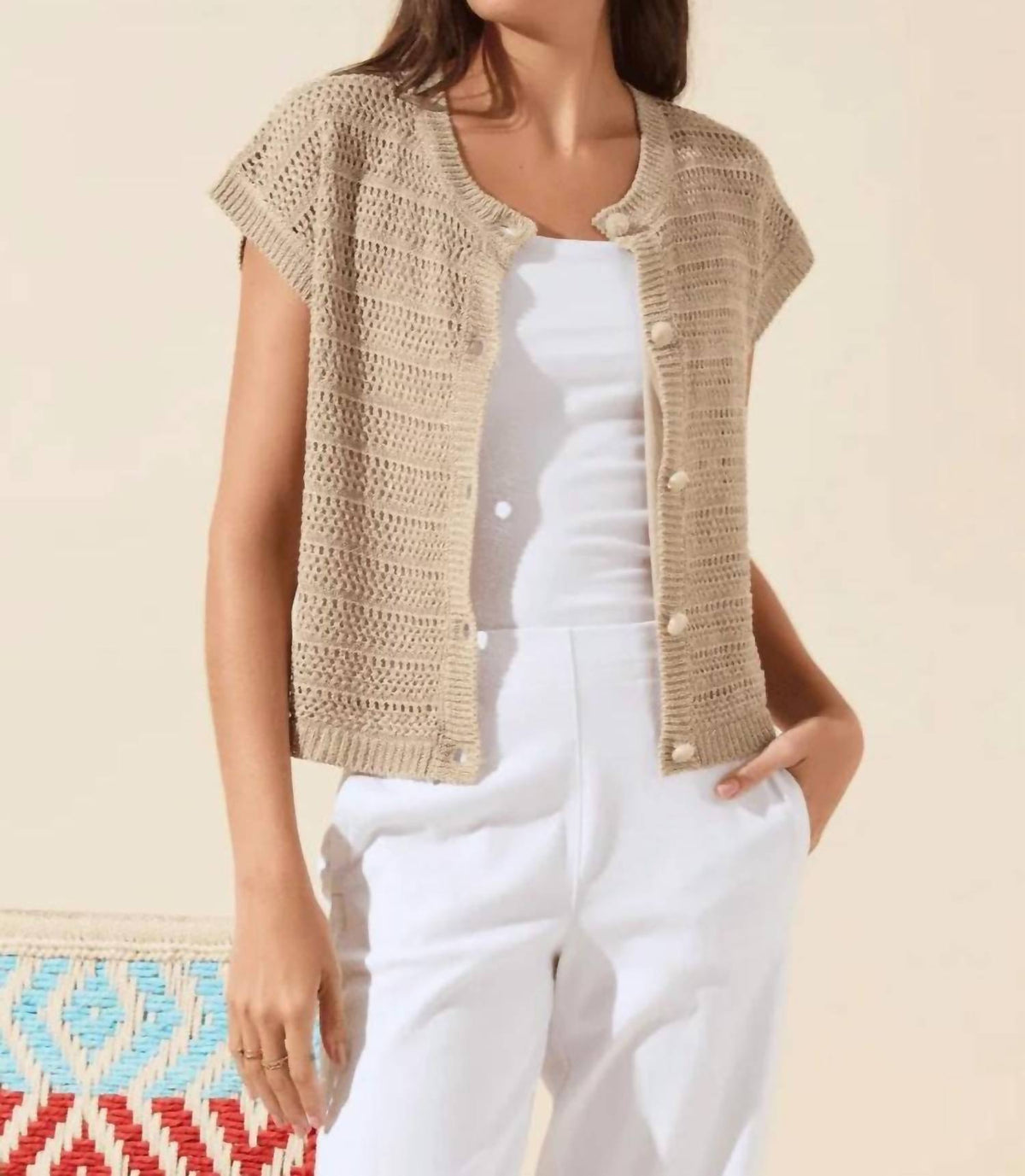 Lysse - Brisa Mesh Sleeveless Cardigan