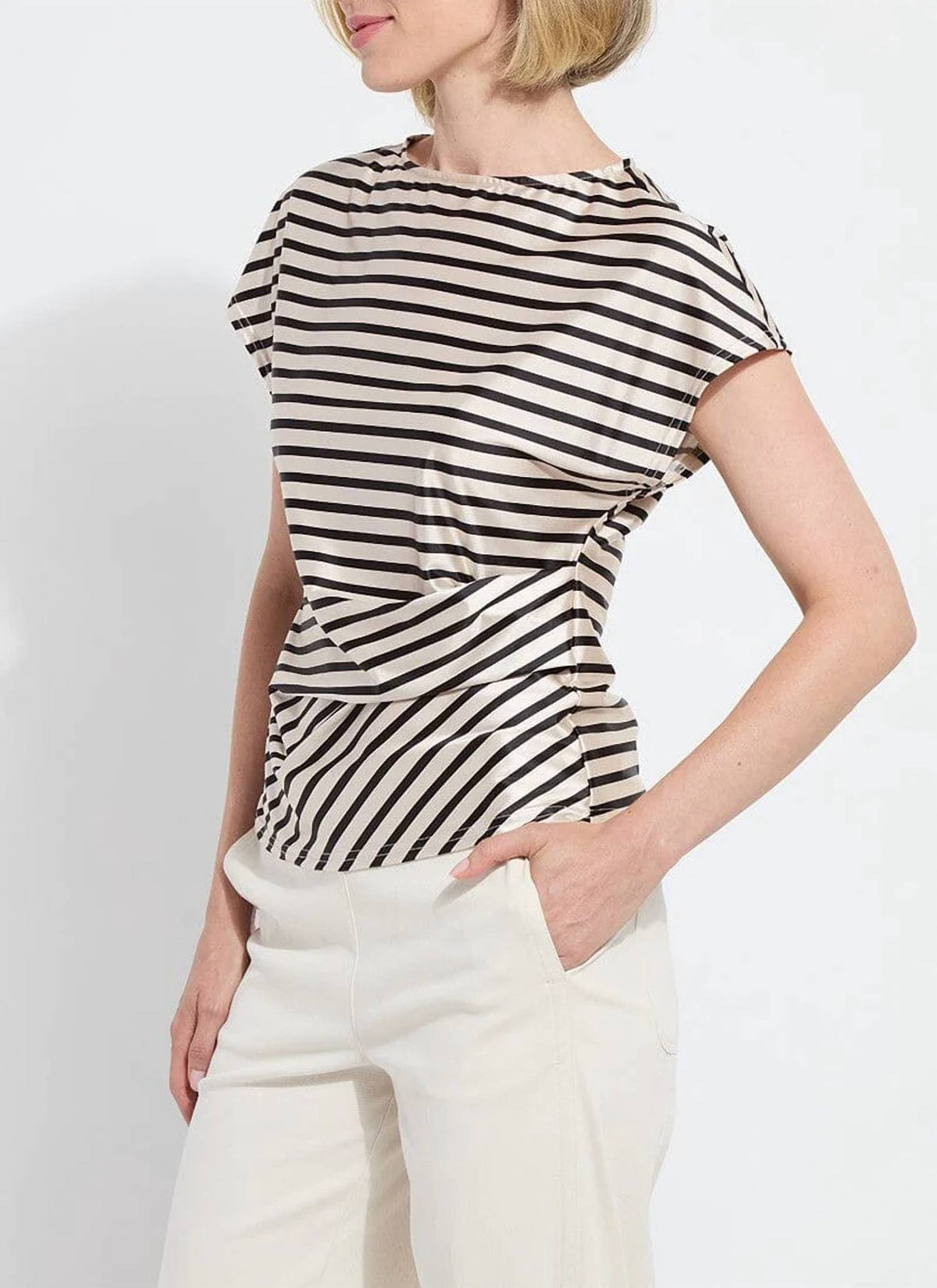 Lysse - Bruna Side Draped Top