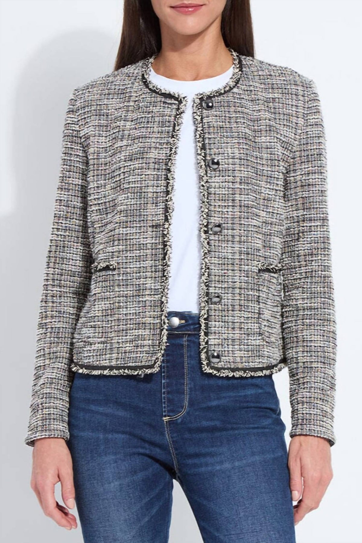 Lysse - Charlotte Collarless Tweed Jacket