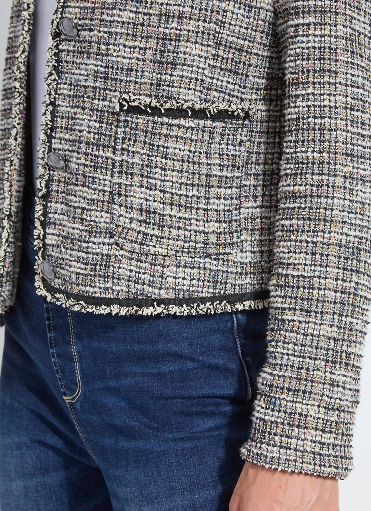 Lysse - Charlotte Collarless Tweed Jacket