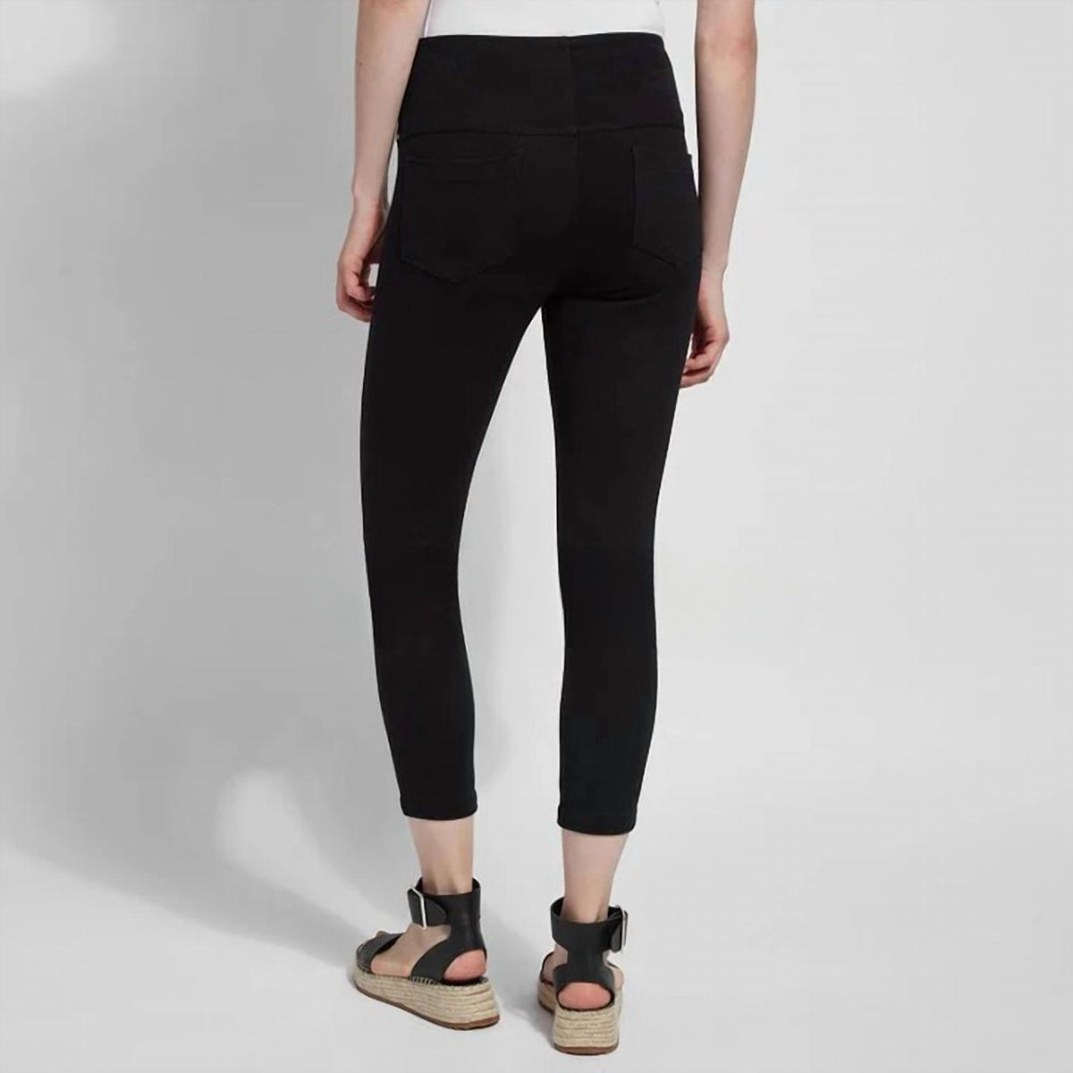 Lysse - Denim Toothpick Crop Leggings