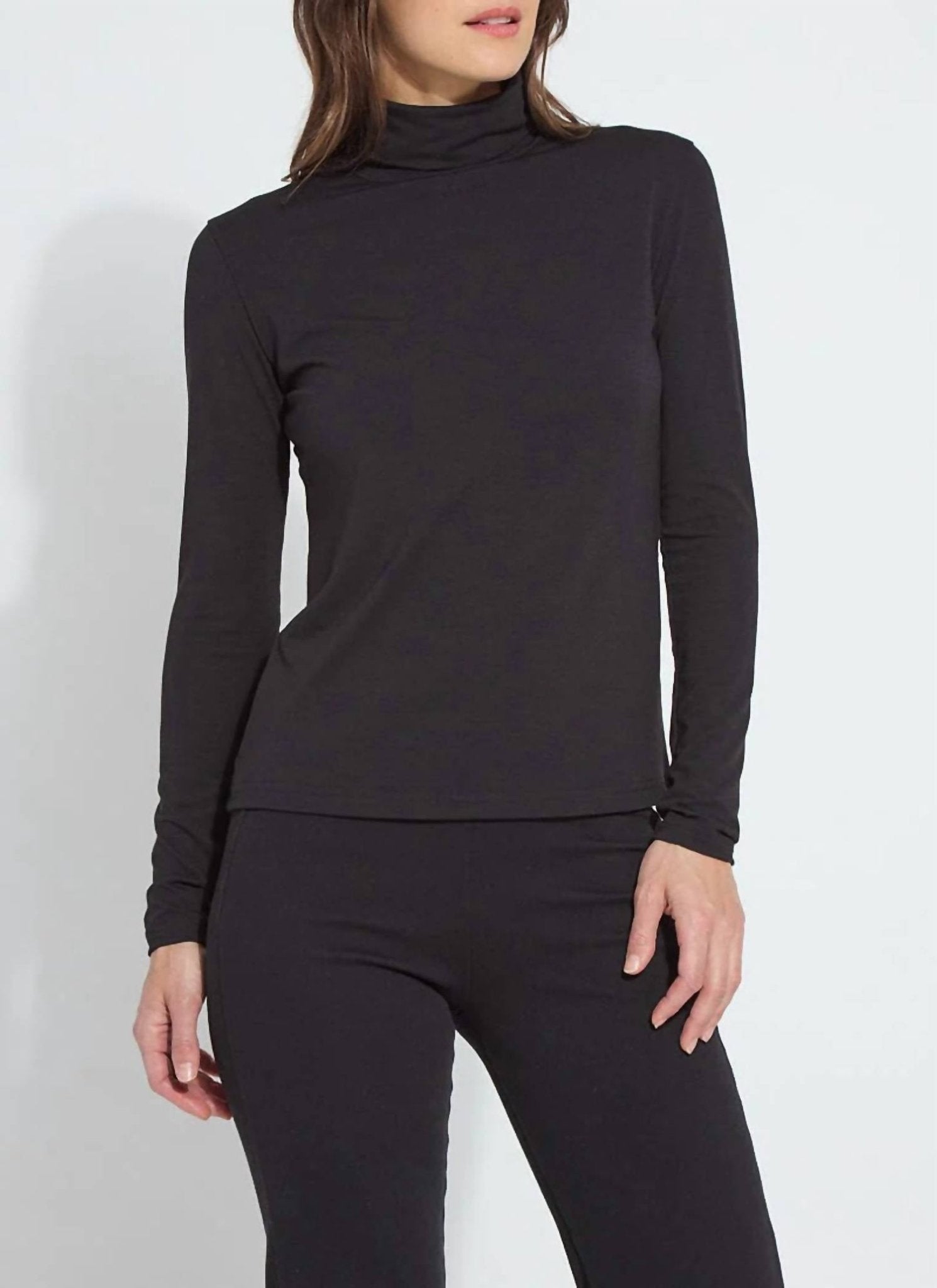 Lysse - Essential Longsleeve Turtleneck Tee - black - clothing - polyester
