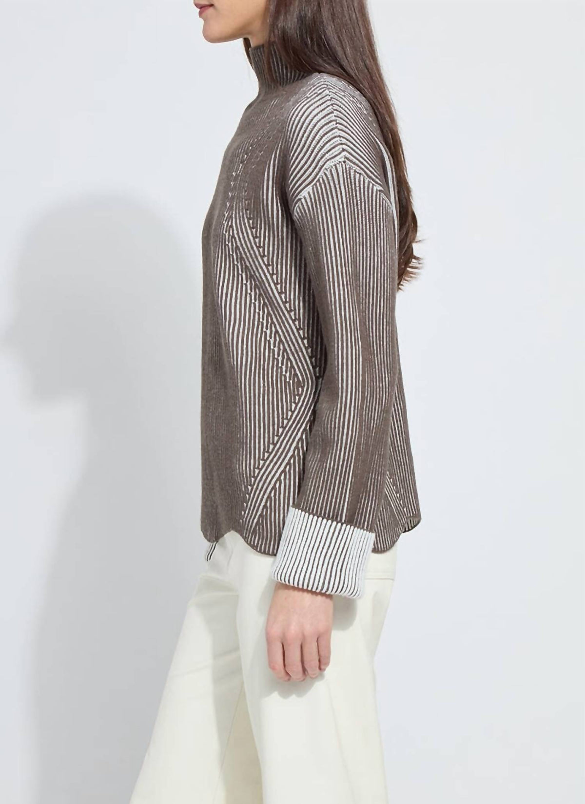 Lysse - Hyacinth Cozy Rib Scallop Edge Pullover