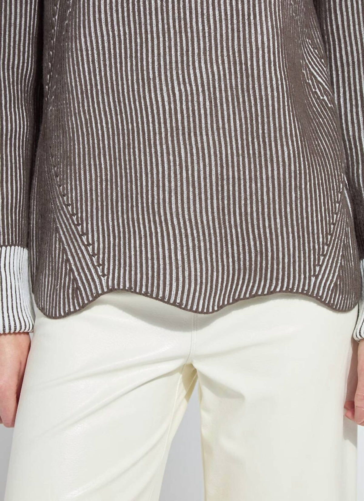 Lysse - Hyacinth Cozy Rib Scallop Edge Pullover