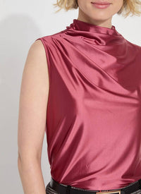 Lysse - Irina Satin Jersey Top - blouses - clothing - nylon - blend