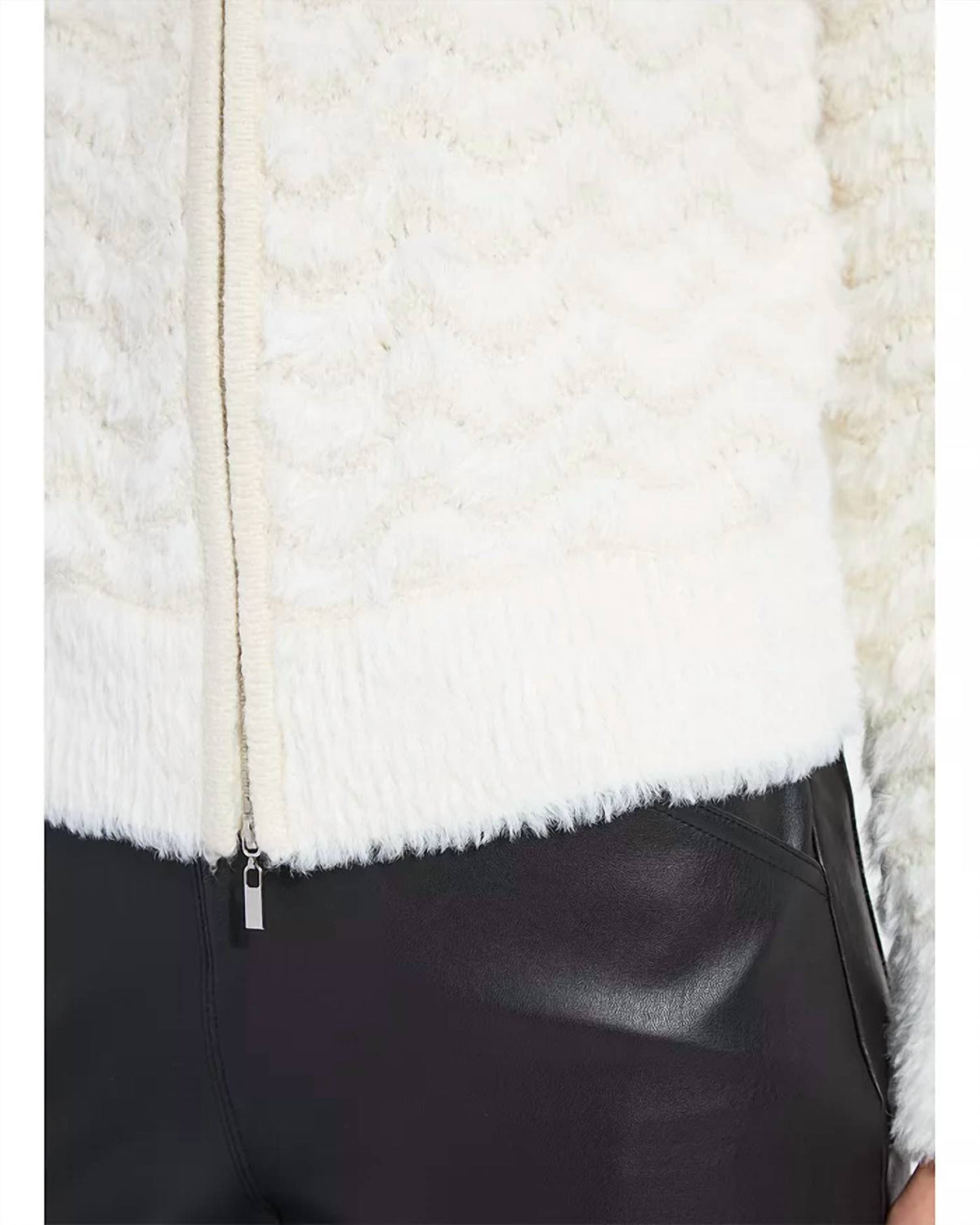 Lysse - Ivanna Zip Front Knit Bomber Jacket