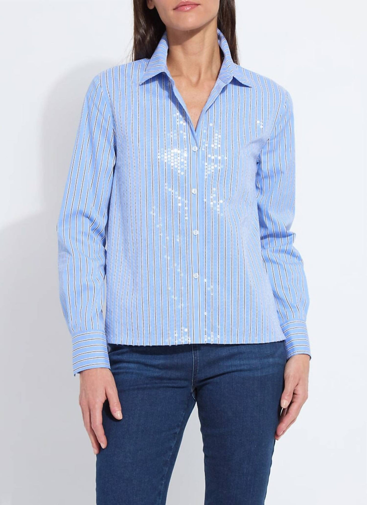 Lysse - Mila Sequin Stretch Shirting