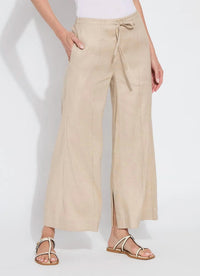 Lysse - Nixie Drawstring Linen Wide Leg Pant