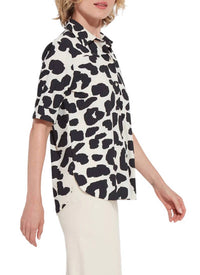 Lysse - PRINTED JOSIE SHORT SLEEVE BUTTON DOWN SHIRT