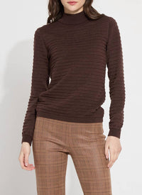 Lysse - Valery Smocked Mock Sweater