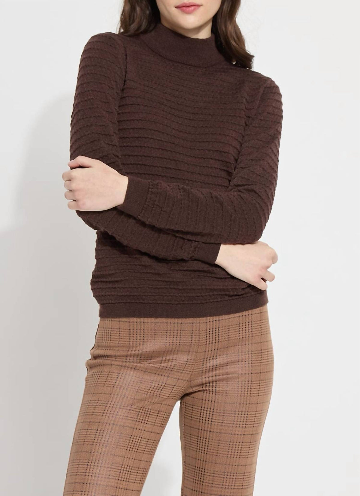 Lysse - Valery Smocked Mock Sweater