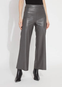 Lysse - Vegan Leather Wide Leg Pants - clothing - grey - pants