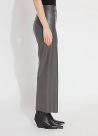 Lysse - Vegan Leather Wide Leg Pants - clothing - grey - pants