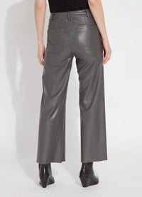 Lysse - Vegan Leather Wide Leg Pants - clothing - grey - pants
