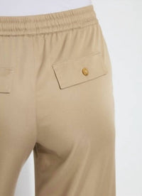 Lysse - Zena Drawstring Ankle Wide Leg - brown - clothing - pants