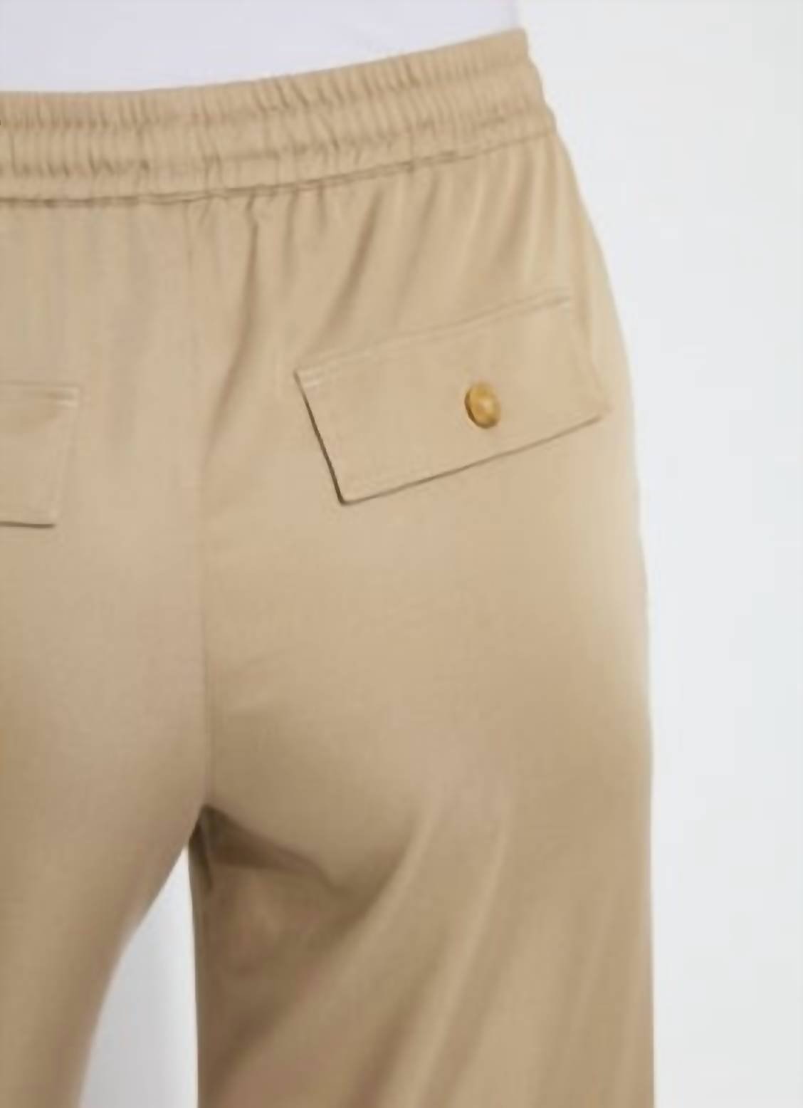 Lysse - Zena Drawstring Ankle Wide Leg - brown - clothing - pants