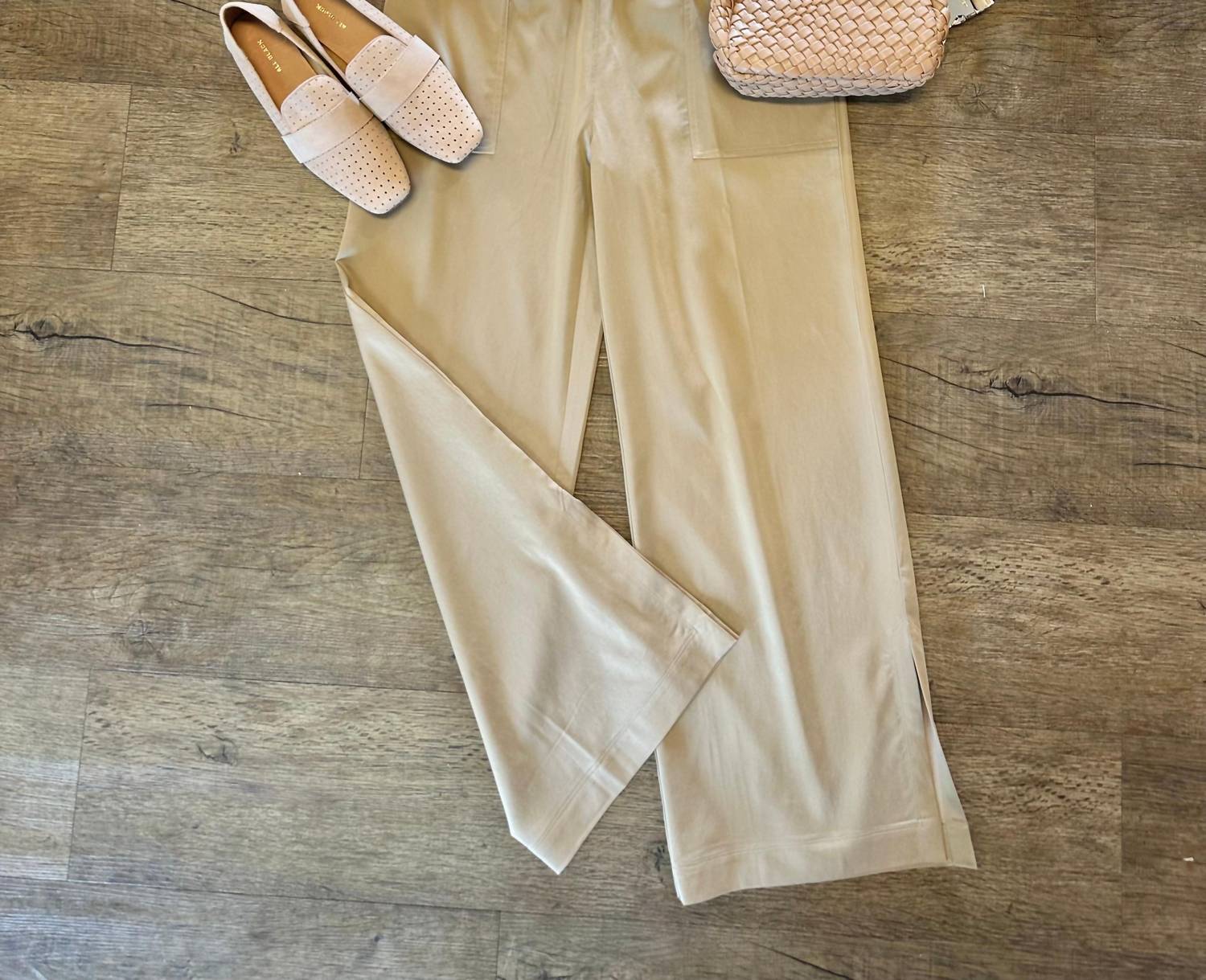 Lysse - Zena Drawstring Ankle Wide Leg - brown - clothing - pants