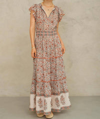 M.A.B.E. - Della Print Maxi Dress