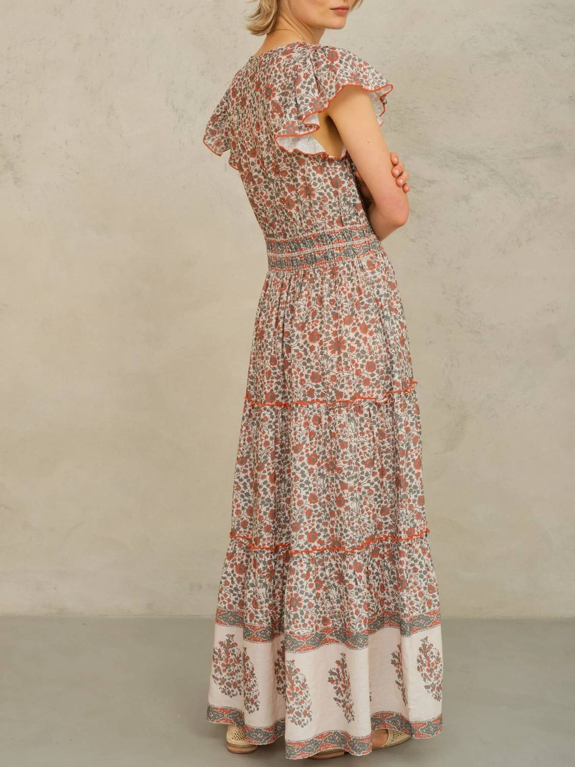 M.A.B.E. - Della Print Maxi Dress