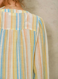 M.A.B.E. - Kori Stripe Kaftan Midi Dress