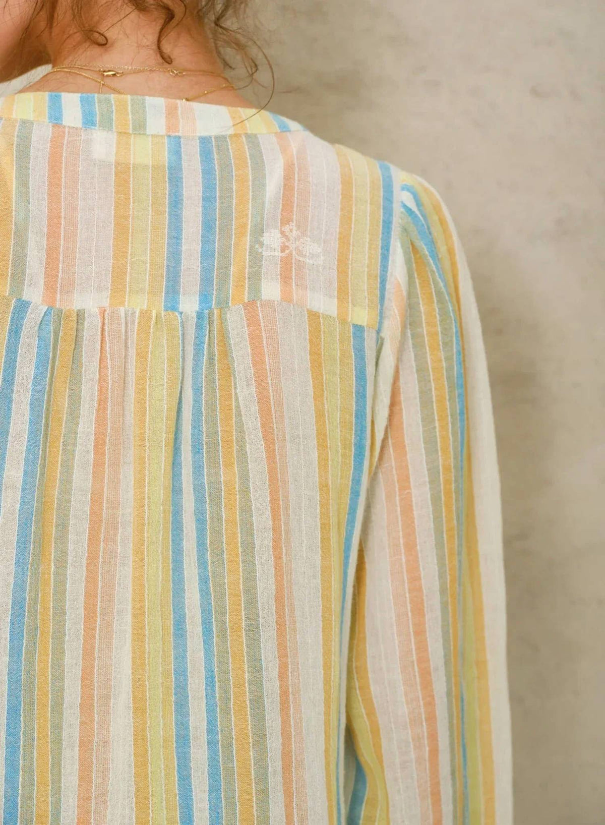 M.A.B.E. - Kori Stripe Kaftan Midi Dress