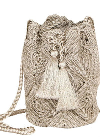 M.A.B.E. - Women's Sana Crochet Pouch Boho Bag