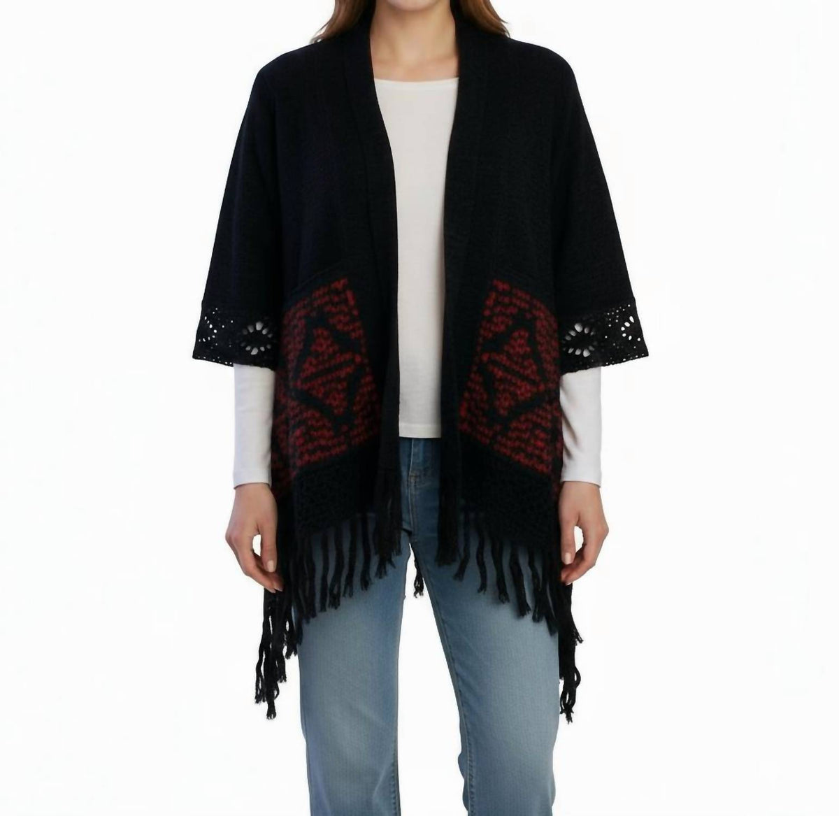 M.Rena - Oversized Open Front Cardigan