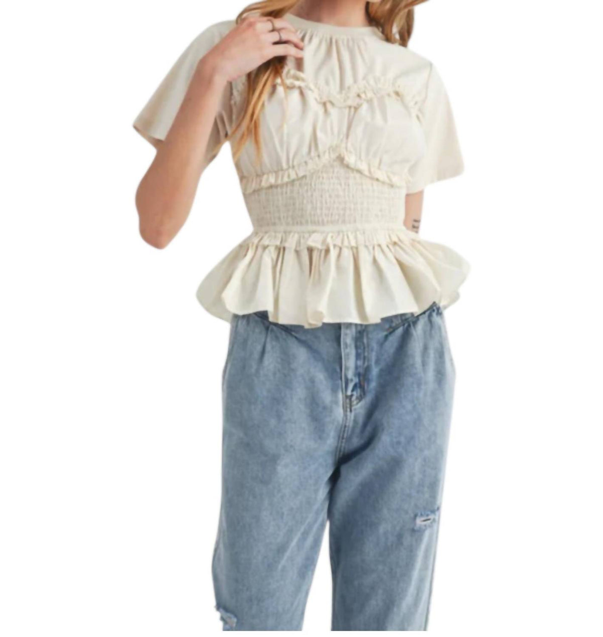 Mable - Annie Peplum Top