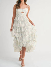 Mable - Cadee Floral Ruffle Tiered Dress