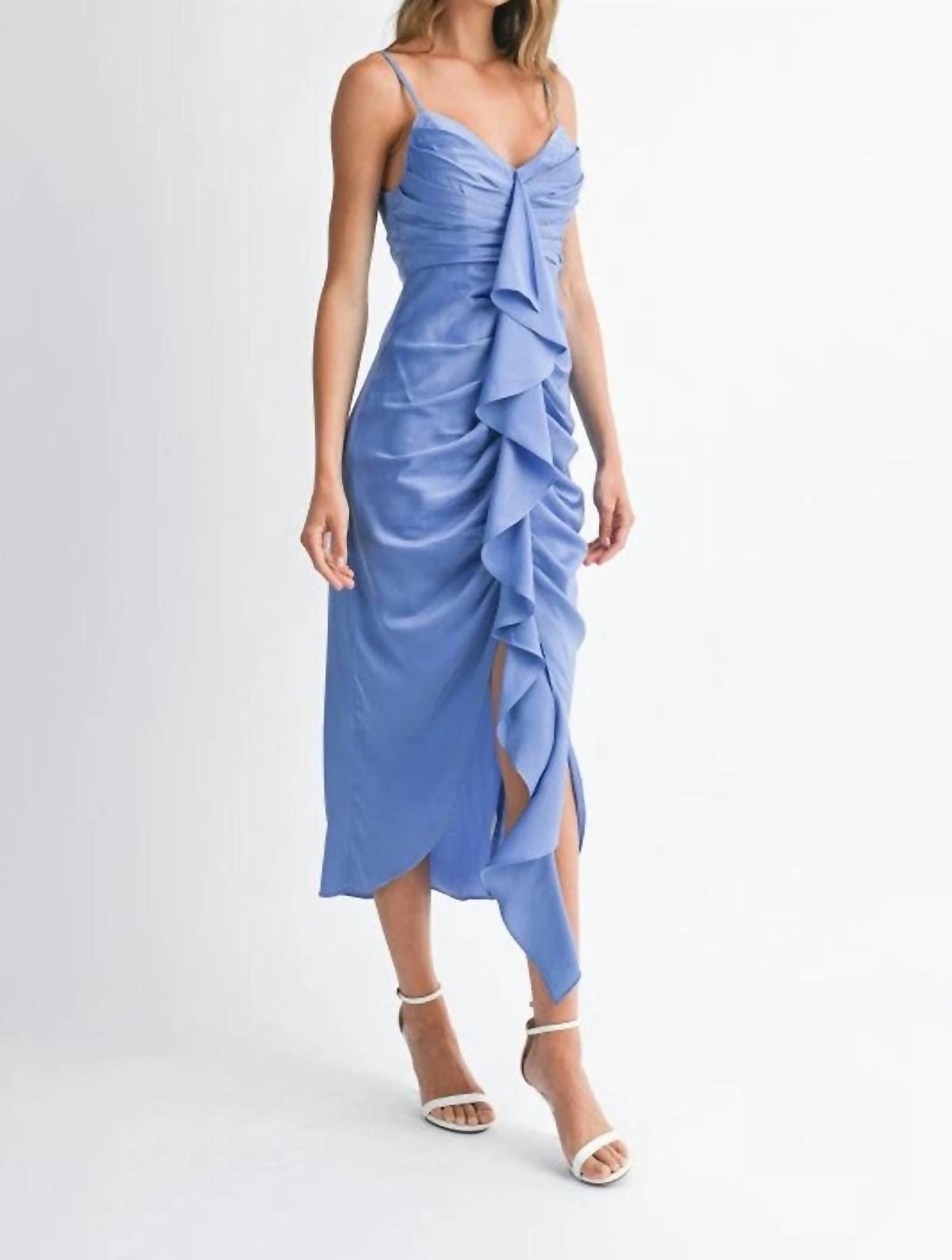 Mable - Elise Satin Midi Dress