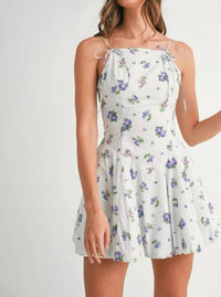 Mable - Floral Print Mini Dress