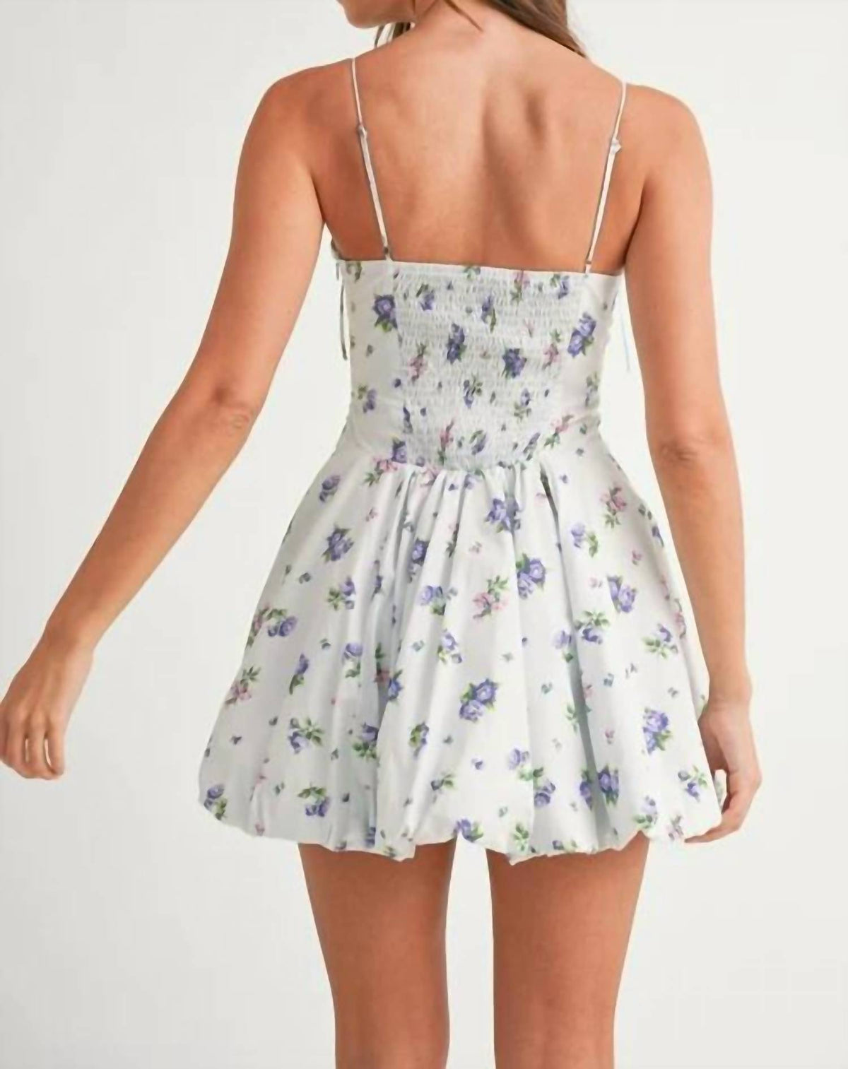 Mable - Floral Print Mini Dress