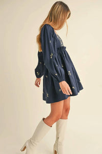 Mable - Lauren Long Sleeve Mini Dress