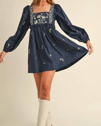 Mable - Lauren Long Sleeve Mini Dress