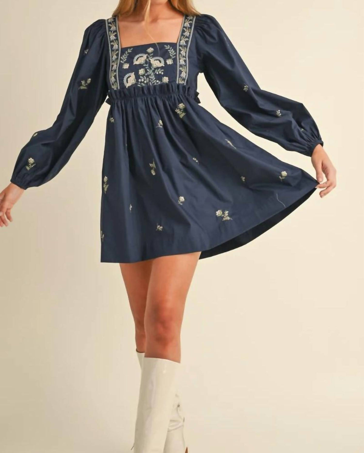 Mable - Lauren Long Sleeve Mini Dress